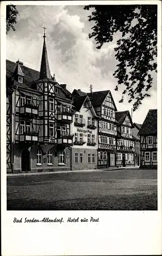 Ak Bad Sooden Allendorf an der Werra Hessen, Hotel zur Post