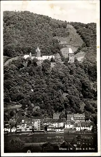 Ak Altena in Westfalen, Blick a. d. Burg