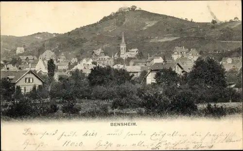 Ak Bensheim an der Bergstraße Hessen, Totale