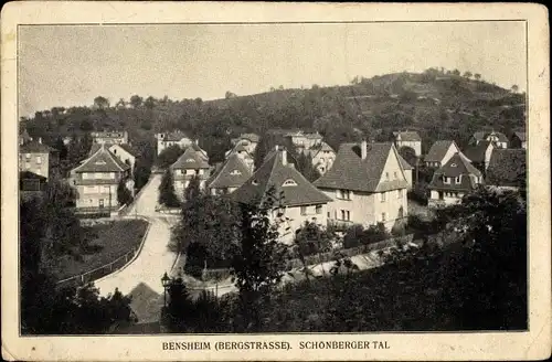 Ak Bensheim an der Bergstraße Hessen, Schönberger Tal