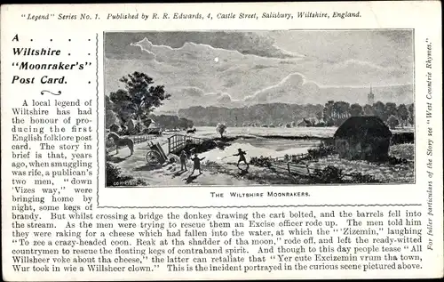 Ak Wiltshire England, The Wiltshire Moonrakers, Sage