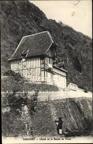 Ak Harcourt Calvados, Chalet de la Boucle de l'Orne