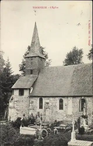 Ak Tourville Calvados, L'Eglise