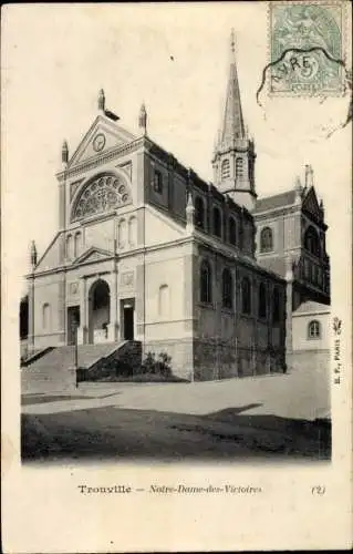 Ak Trouville Calvados, Notre Dame des Victoires