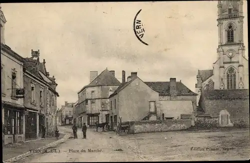 Ak Vern Maine et Loire, Place du Marche
