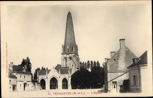 Ak Vernantes Maine et Loire, L'Eglise