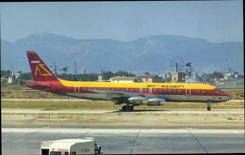 Ak Spanisches Passagierflugzeug, Air Spain, McDonnell Douglas DC-8-21