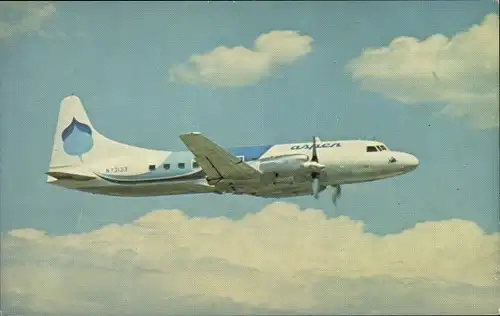 Ak Amerikanisches Passagierflugzeug, Aspen Airways, Convair CV-580