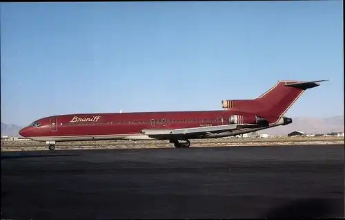 Ak Amerikanisches Passagierflugzeug, Braniff International, Boeing 727-227