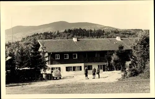 Foto Ak Spiegelau im Bayerischen Wald Niederbayern, Staatliches Sägewerk