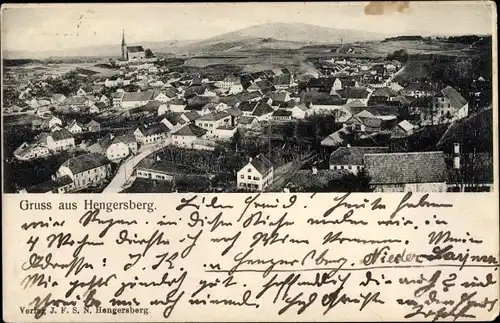 Ak Hengersberg Niederbayern, Totalansicht der Ortschaft