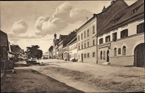 Ak Ortenburg Niederbayern, Marktplatz