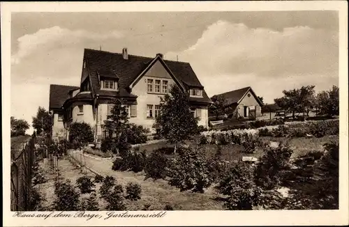 Ak Hauteroda Heldrungen in Thüringen, Erholungsheim, Haus auf dem Berge, Garten