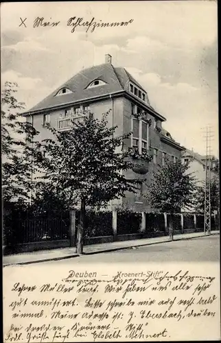 Ak Deuben Bennewitz Sachsen, Kroenert Stift