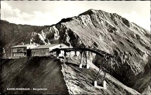 Ak Riezlern Mittelberg Vorarlberg, Kanzelwandbahn, Bergstation, Kleines Walsertal, Hammerspitze