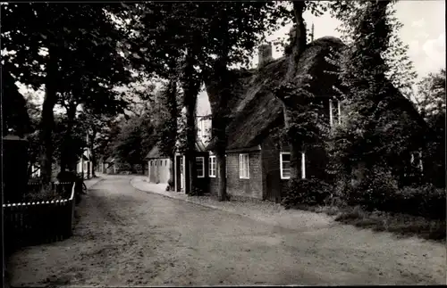 Ak Nieblum Insel Föhr, Blick in die Poststraße