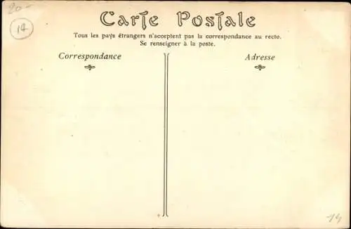 Ak Caen Calvados, La Prairie, vue prise de l'Ecole de Natation