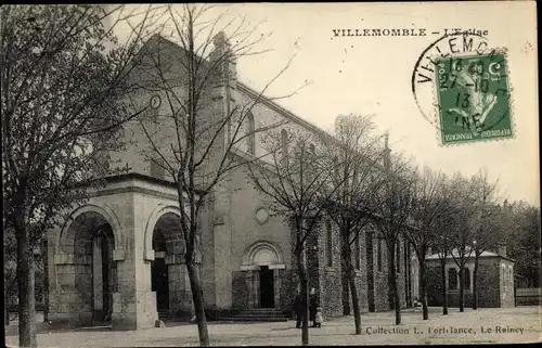 Ak Villemomble Seine Saint Denis, L'Eglise