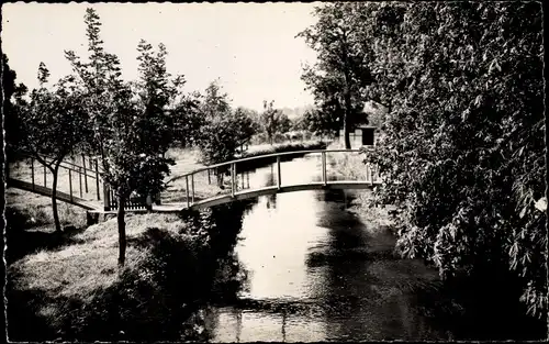 Ak Saint Michel sur Orge Essonne, L'Orge, Wasserpartie