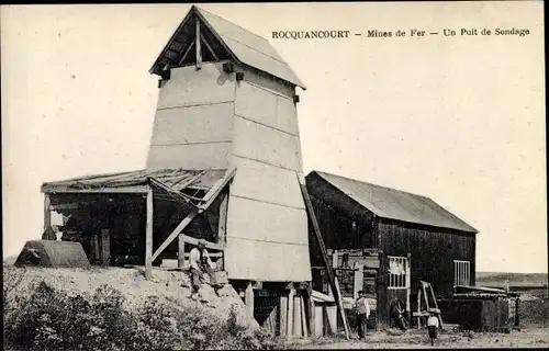 Ak Rocquancourt Calvados, Mines de Fer, un Puit de Sondage