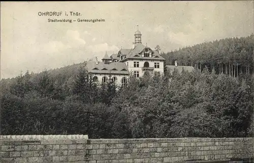 Ak Ohrdruf in Thüringen, Stadtwaldung, Genesungsheim