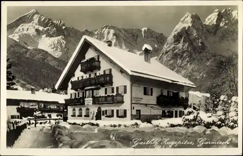 Ak Garmisch Partenkirchen in Oberbayern, Gasthof Zugspitze