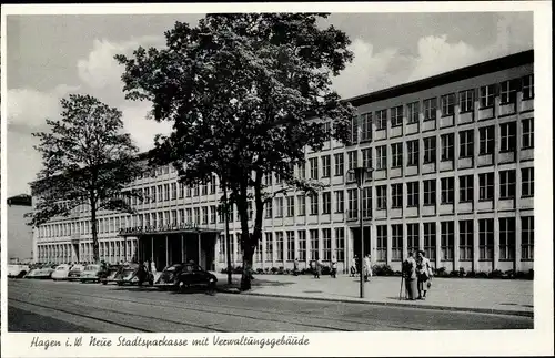 Ak Hagen Westfalen, Neue Stadtsparkasse, Verwaltung