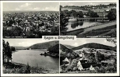 Ak Hagen, Ischelandteich, Goldberg, Selbecke, Hasper Talsperre