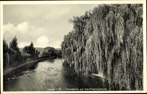 Ak Hagen in Westfalen, Volmeblick zur Kaufmannsschule