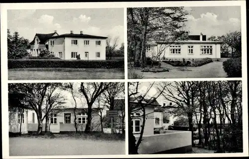 Ak Nebel auf der Insel Amrum Nordfriesland, Schullandheim Honigparadies