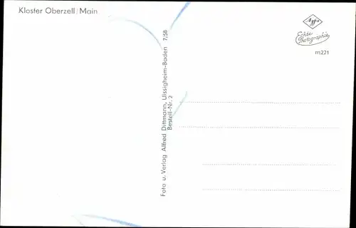 Ak Zell am Main Unterfranken, Kloster Oberzell