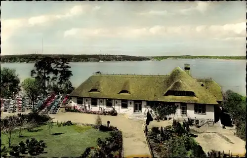 Ak Berlin Zehlendorf Wannsee, Gasthaus Wannsee Terrassen von Erich Schrader