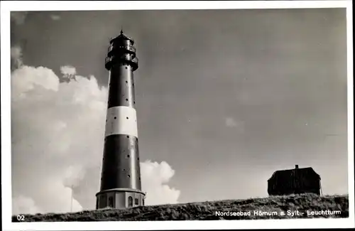 Ak Hörnum auf Sylt Nordfriesland, Leuchtturm
