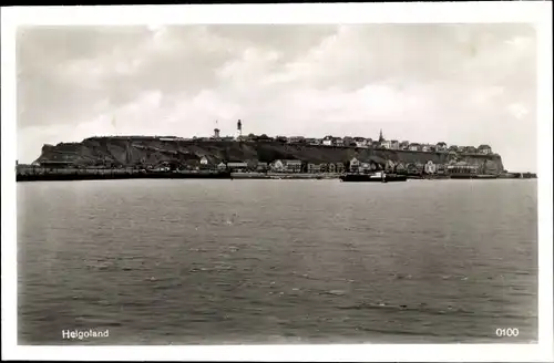 Ak Helgoland in Schleswig Holstein, Panorama, Leuchtturm