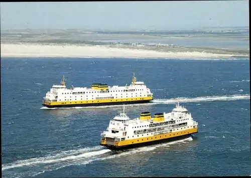 Ak Texel Nordholland Niederlande, Fährschiffe