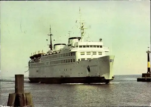 Ak Rostock Warnemünde, Fährschiff Warnemünde