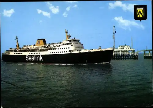 Ak Ostende Westflandern, Fährschiff, Autofähre, Sealink