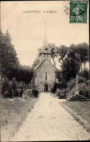 Ak Canapville Calvados, L'Eglise