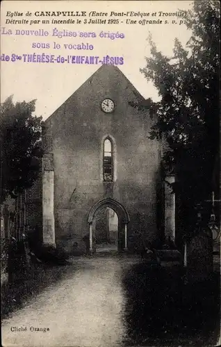 Ak Canapville Calvados, L'Eglise