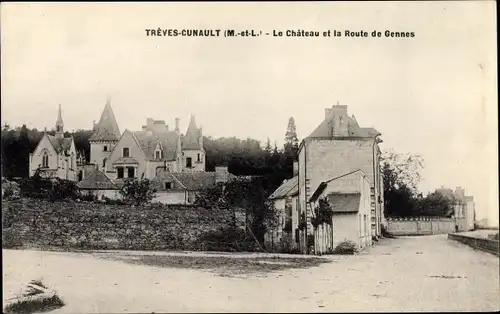 Ak Trèves Cunault Maine et Loire, Le Chateau, Route de Gennes