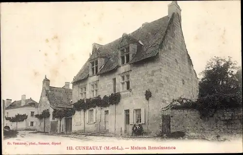 Ak Cuneault Maine et Loire, Maison Renaissance