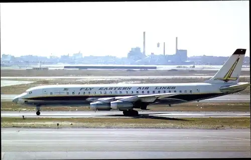 Ak Amerikanisches Passagierflugzeug, Eastern Airlines, Douglas DC8-21 Golden Falcon