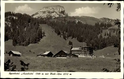 Ak Hirschegg Mittelberg Vorarlberg Österreich, Sporthotel Auenhütte, Hoher Ifen