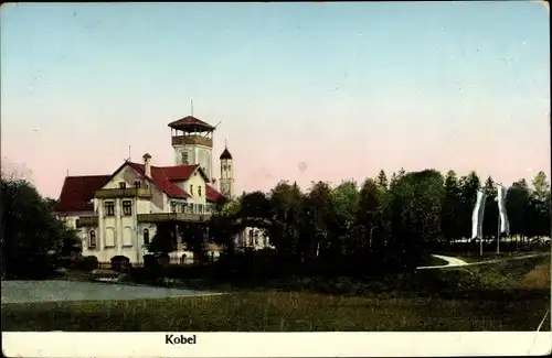 Ak Kobel Neusäß in Bayern, Wallfahrtskirche Maria Loreto, Gebäude