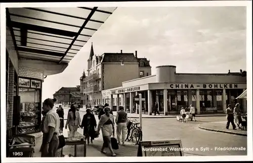 Ak Westerland auf Sylt, Friedrichstraße, China-Bohlken