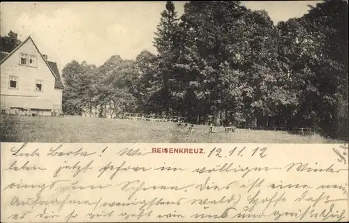 Ak Reisenkreuz Hetzbach Oberzent im Odenwald, Ortspartie