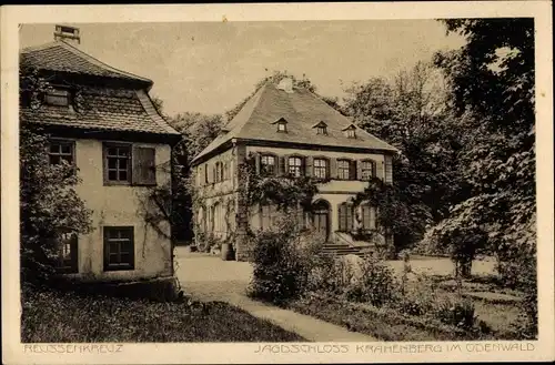 Ak Ober Sensbach Oberzent im Odenwald, Jagdschloss Krähenberg, Krähberg