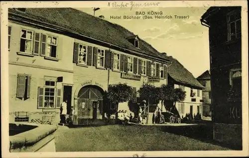 Ak Bad König im Odenwald Hessen, Hotel Büchner