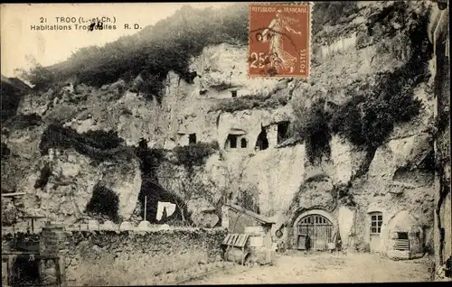 Ak Troo Loir et Cher, Habitations Troglodytes