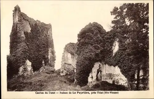 Ak Thiat Haute Vienne, Ruines de La Peyriere